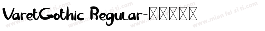 VaretGothic Regular字体转换